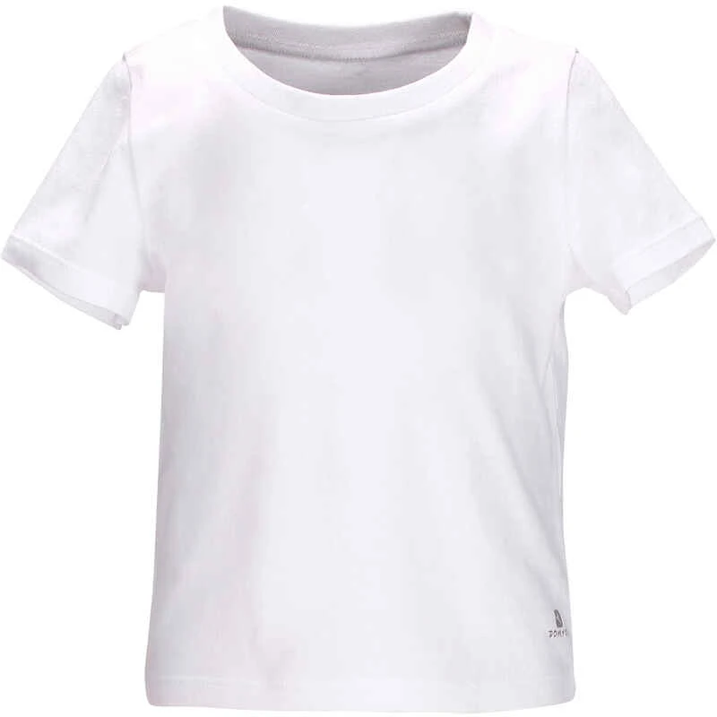 T-Shirt Manches Courtes 100 Baby Gym Blanc 4 T-Shirt Manches Courtes 100 Baby Gym Blanc – Image 2