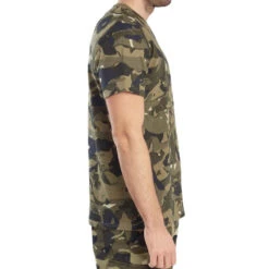 T-shirt Manches Courtes Chasse 100 Camouflage WL V1 Vert -ProSportif Boutique t shirt manches courtes chasse 100 camouflage woodland vert 4