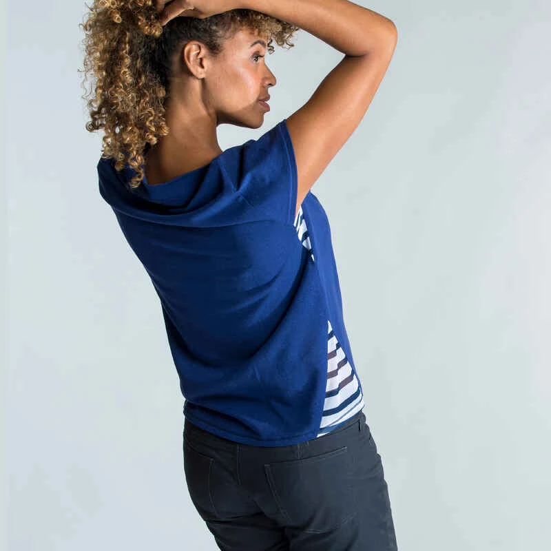 Tribord T-shirt Manches Courtes Femme Léger Sailing 100 Bleu 6 Tribord T-shirt Manches Courtes Femme Léger Sailing 100 Bleu – Image 4