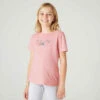 T-shirt Enfant Coton Basique Rose Imprimé 2 T-shirt Enfant Coton Basique Rose Imprimé -ProSportif Boutique t shirt manches courtes recycle 100 fille gym enfant gris chine moyen imprime