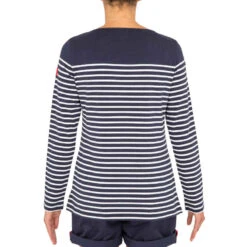 Tribord T-Shirt Manches Longues - Marinière De Voile Femme Sailing 100 Bleu -ProSportif Boutique t shirt manches longues de voile femme sailing 100 bleu 3