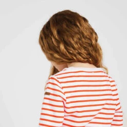 Tribord T-Shirt Manches Longues - Marinière De Voile Sailing 100 Fille Blanc Rouge -ProSportif Boutique t shirt manches longues sailing 100 fille gris 5