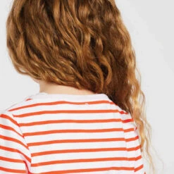 Tribord T-Shirt Manches Longues - Marinière De Voile Sailing 100 Fille Blanc Rouge -ProSportif Boutique t shirt manches longues sailing 100 fille gris 7