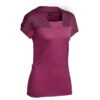 T-shirt Mérinos De Trek Montagne - TREK 500 Violet Femme -ProSportif Boutique t shirt merinos de trek montagne trek 500 violet femme