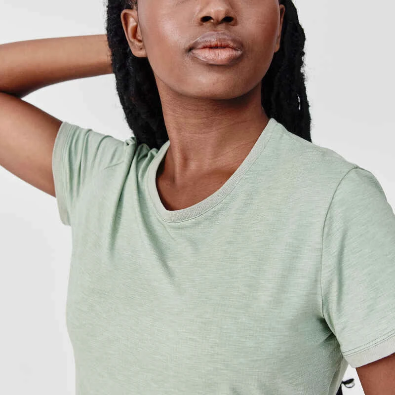 Kalenji T-shirt Running Doux Et Respirant Femme - Soft Kaki 5 Kalenji T-shirt Running Doux Et Respirant Femme - Soft Kaki â Image 3