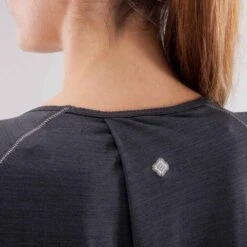 T-Shirt Sans Manches Yoga Femme Noir Chiné -ProSportif Boutique t shirt sans manches yoga femme noir chine 8