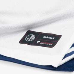 MAILLOT BASKETBALL SANS MANCHE REVERSIBLE HOMME/FEMME - T500R BLANC MARINE USA -ProSportif Boutique t shirt slash maillot sans manche reversible de basket homme t500r blanc marine usa 8