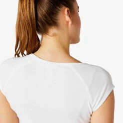 T-Shirt Slim 500 Femme Blanc -ProSportif Boutique t shirt slim 500 femme blanc 4