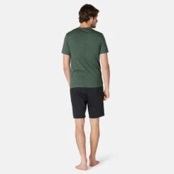 T-shirt Slim Fitness Homme - 500 Kaki Avec Motif -ProSportif Boutique t shirt slim 500 homme blanc 3