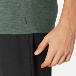 T-shirt Slim Fitness Homme - 500 Kaki Avec Motif -ProSportif Boutique t shirt slim 500 homme blanc 5