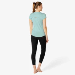 T-shirt Sport Pilates Gym Douce Femme 520 Vert 14 T-shirt Sport Pilates Gym Douce Femme 520 Vert -ProSportif Boutique t shirt sport pilates gym douce femme 520 vert 2