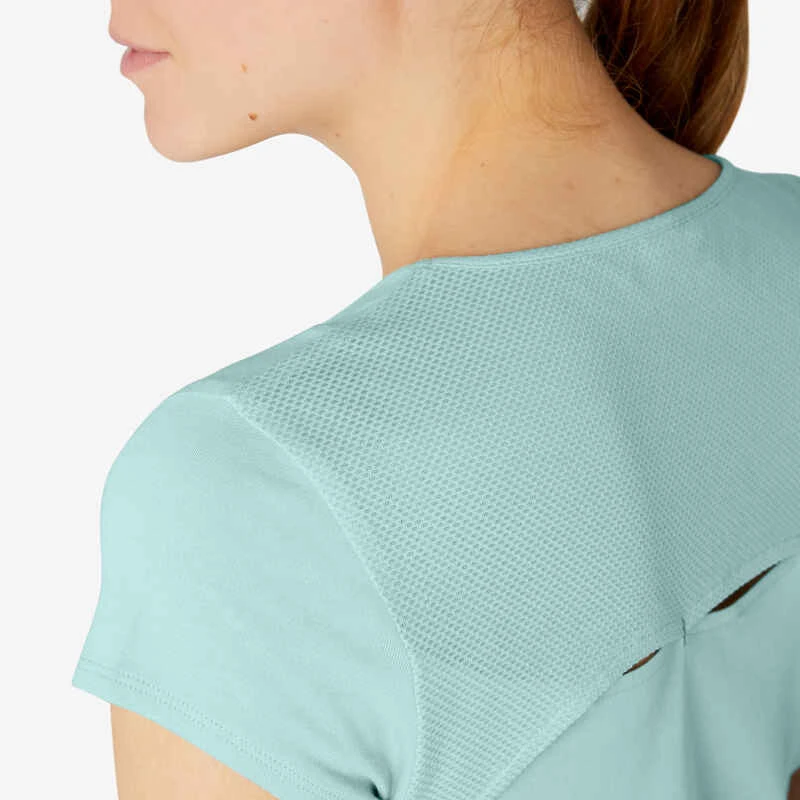 T-shirt Sport Pilates Gym Douce Femme 520 Vert 9 T-shirt Sport Pilates Gym Douce Femme 520 Vert – Image 7