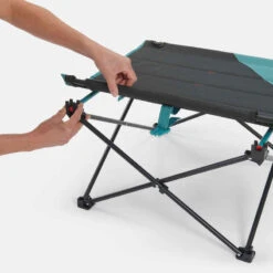 Quechua TABLE BASSE PLIANTE DE CAMPING MH100 Grise -ProSportif Boutique table basse pliante de camping mh100 grise 13
