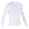 Tee Shirt Anti UV Homme Manches Longues Surf 100 Blanc -ProSportif Boutique tee shirt anti uv surf top 100 manches longues homme blanc