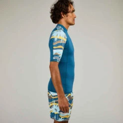 Tee Shirt Anti Uv Surf Top 500 Manches Courtes Homme Palmeraie -ProSportif Boutique tee shirt anti uv surf top 500 manches courtes homme noir 2