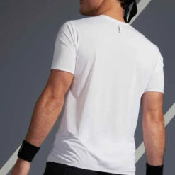 Artengo TEE SHIRT DE TENNIS HOMME TTS 900 LIGHT BLANC NOIR -ProSportif Boutique tee shirt de tennis homme tts 900 light noir bleu turquoise 4