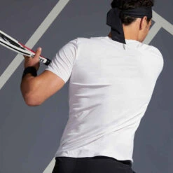 Artengo TEE SHIRT DE TENNIS HOMME TTS 900 LIGHT BLANC NOIR -ProSportif Boutique tee shirt de tennis homme tts 900 light noir bleu turquoise 8