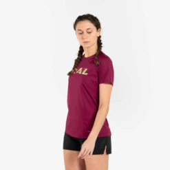 TEE SHIRT DE TRAIL RUNNING MANCHES COURTES GRAPH FEMME FRAMBOISE -ProSportif Boutique tee shirt de trail running manches courtes graph femme framboise 2