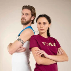 TEE SHIRT DE TRAIL RUNNING MANCHES COURTES GRAPH FEMME FRAMBOISE -ProSportif Boutique tee shirt de trail running manches courtes graph femme framboise 5