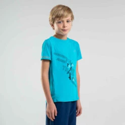 Decathlon Tee Shirt Enfant D'athlétisme AT 300 Turquoise -ProSportif Boutique tee shirt enfant d athletisme at 300 violet 3