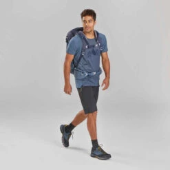 Quechua T-shirt De Randonnée Manches Courtes En Synthétique - Homme - MH500