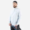 Artengo Sweat De Tennis Manches Longues Homme - Thermic 1/2 ZIP Gris Clair -ProSportif Boutique tee shirt manches longues de tennis tsw th 1slash2 zip marine bleu