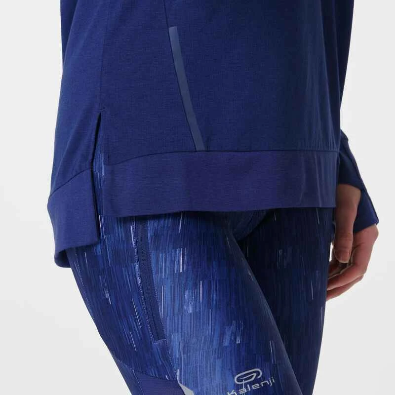 Kalenji T-SHIRT MANCHES LONGUES FEMME DE RUNNING RUN DRY+ BLEU 6 Kalenji T-SHIRT MANCHES LONGUES FEMME DE RUNNING RUN DRY+ BLEU – Image 4