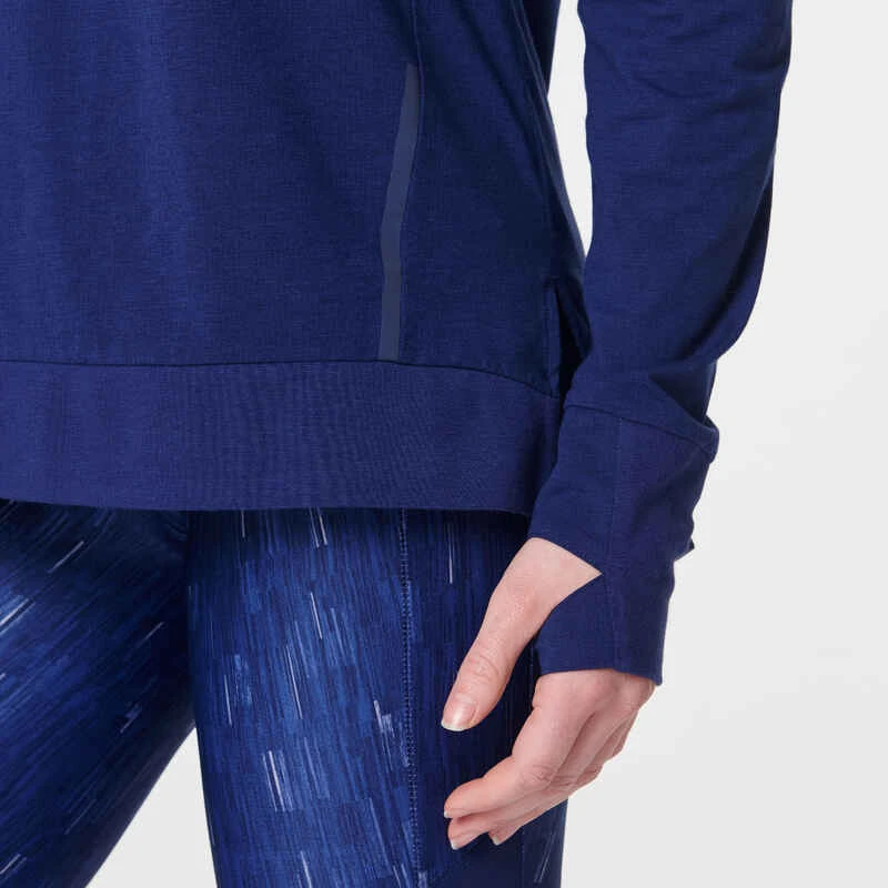 Kalenji T-SHIRT MANCHES LONGUES FEMME DE RUNNING RUN DRY+ BLEU 7 Kalenji T-SHIRT MANCHES LONGUES FEMME DE RUNNING RUN DRY+ BLEU – Image 5