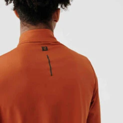 Kalenji TEE SHIRT MANCHES LONGUES RUNNING RUN WARM ORANGE -ProSportif Boutique tee shirt manches longues running run warm bleu fonce homme 3