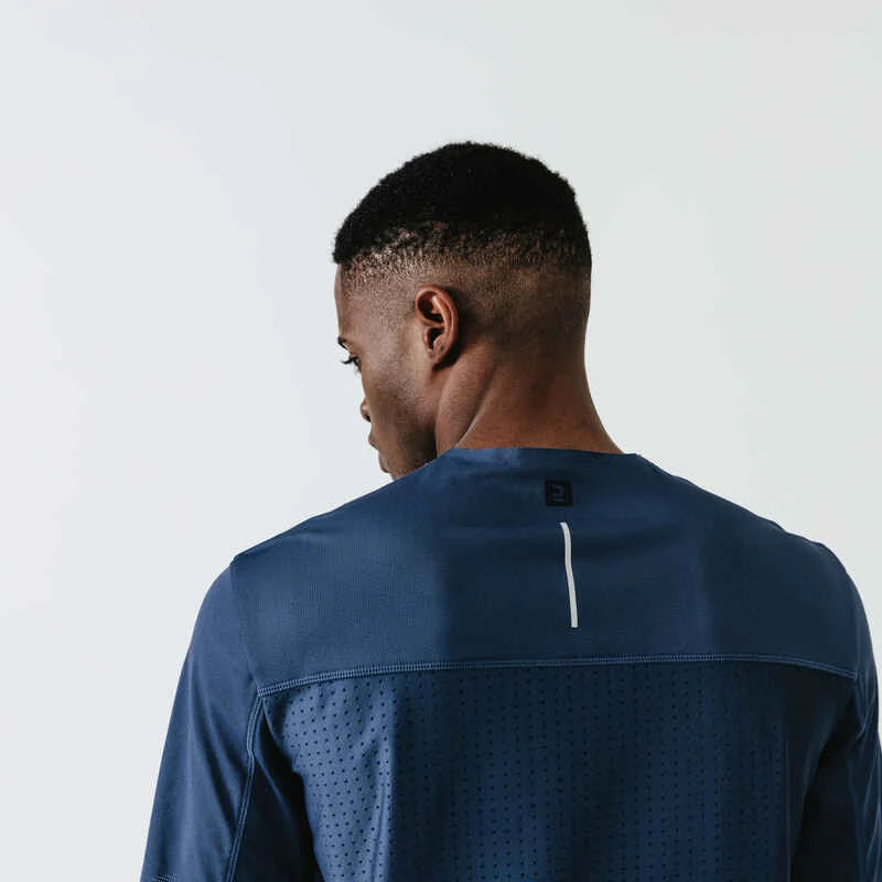 Kalenji T-shirt Running Respirant Et Ventilé Homme - Dry+ Breath Bleu Ardoise 7 Kalenji T-shirt Running Respirant Et Ventilé Homme - Dry+ Breath Bleu Ardoise – Image 5
