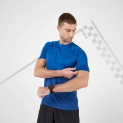 T-SHIRT RUNNING HOMME RESPIRANT KIPRUN CARE BLEU -ProSportif Boutique tee shirt running homme respirant kiprun care bleu 5
