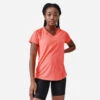 Kalenji T-shirt Manches Courtes Running Respirant Femme - Dry Corail -ProSportif Boutique tee shirt running run dry noir femme