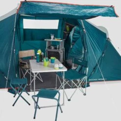 Quechua Tente à Arceaux De Camping - Arpenaz 4.2 - 4 Personnes - 2 Chambres -ProSportif Boutique tente a arceaux de camping arpenaz 42 4 personnes 2 chambres 9