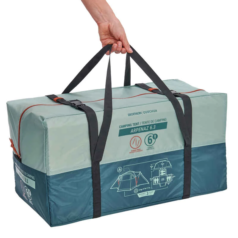 Quechua Tente à Arceaux De Camping - Arpenaz 6.3 - 6 Places - 3 Chambres 5 Quechua Tente à Arceaux De Camping - Arpenaz 6.3 - 6 Places - 3 Chambres – Image 3