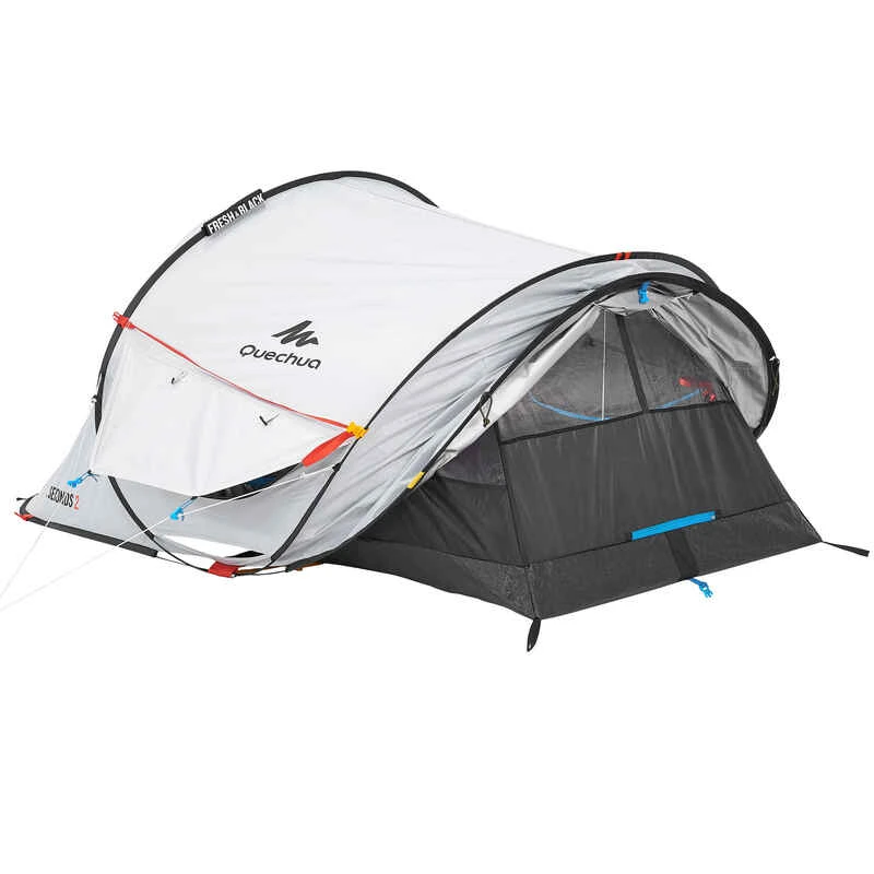 Quechua Tente De Camping - 2 SECONDS - 2 Places - Fresh & Black 14 Quechua Tente De Camping - 2 SECONDS - 2 Places - Fresh & Black – Image 12