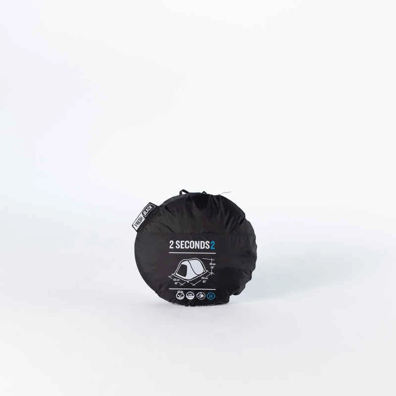 Quechua Tente De Camping - 2 SECONDS - 2 Places - Fresh & Black 9 Quechua Tente De Camping - 2 SECONDS - 2 Places - Fresh & Black – Image 7