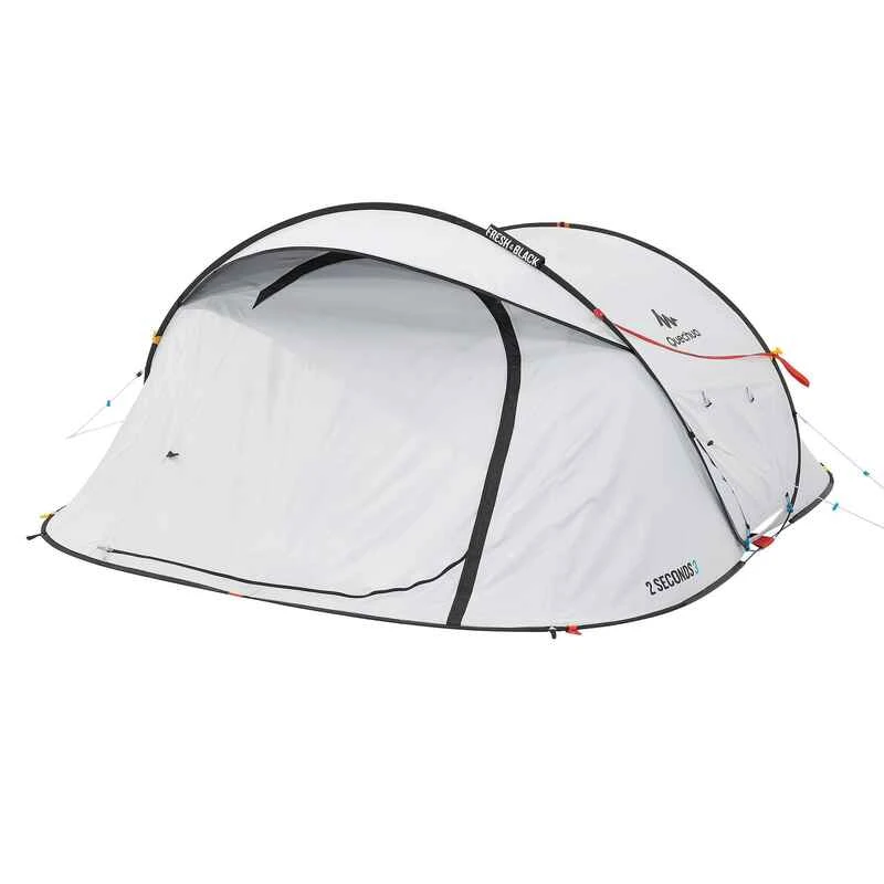 Quechua Tente De Camping - 2 SECONDS - 3 Places - Fresh & Black 6 Quechua Tente De Camping - 2 SECONDS - 3 Places - Fresh & Black – Image 4