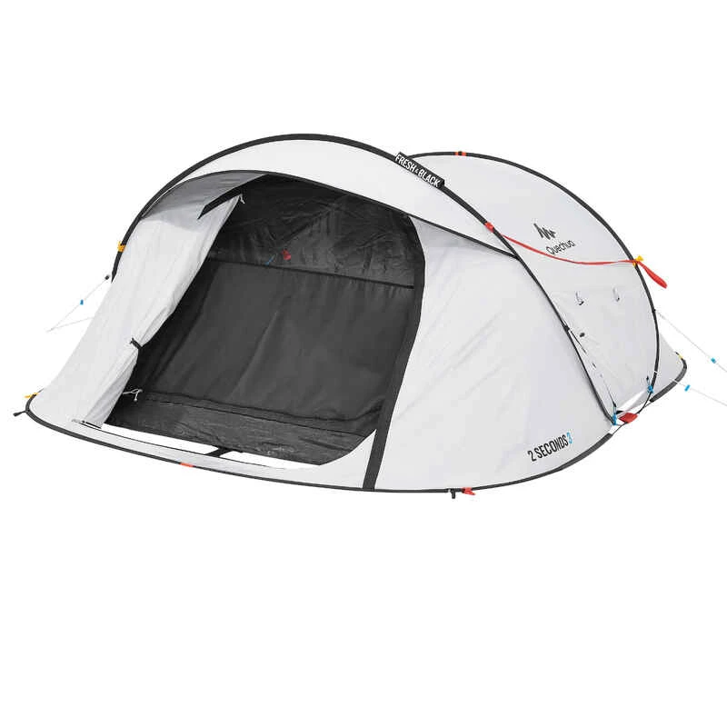 Quechua Tente De Camping - 2 SECONDS - 3 Places - Fresh & Black 7 Quechua Tente De Camping - 2 SECONDS - 3 Places - Fresh & Black – Image 5