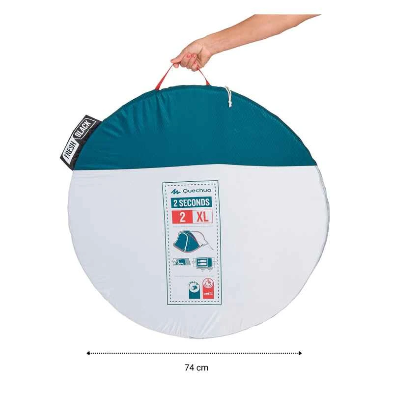 Quechua Tente De Camping - 2 SECONDS XL - 2 Places - Fresh & Black 5 Quechua Tente De Camping - 2 SECONDS XL - 2 Places - Fresh & Black – Image 3