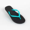 TONGS Femme 100 Noir Turquoise -ProSportif Boutique tongs femme 100 noir turquoise