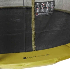 TRAMPOLINE ROND 420 AVEC FILET DE PROTECTION -ProSportif Boutique trampoline essential 420 vert filet de protection 1