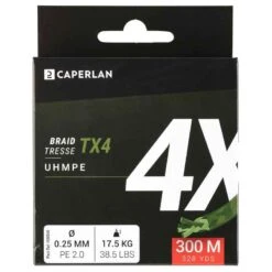 TRESSE PECHE AUX LEURRES TX4 KAKI 300M 7 TRESSE PECHE AUX LEURRES TX4 KAKI 300M -ProSportif Boutique tresse peche aux leurres tx4 kaki 300m 2