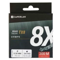 TRESSE PECHE AUX LEURRES TX8 GRIS 300M -ProSportif Boutique tresse peche aux leurres tx8 gris 300m 2