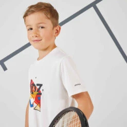 Artengo T-shirt Tennis Garcon - TTS 100 Blanc 11 Artengo T-shirt Tennis Garcon - TTS 100 Blanc -ProSportif Boutique tshirt enfant artengo tts100 camo blanc 2