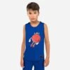 MAILLOT DE BASKETBALL SANS MANCHE ENFANT - T500 BLEU BLANC 1 MAILLOT DE BASKETBALL SANS MANCHE ENFANT - T500 BLEU BLANC -ProSportif Boutique tshirt slash maillot sans manche de basketball garconslashfille t500 bleu blanc