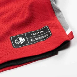 MAILLOT DE BASKETBALL SANS MANCHE REVERSIBLE ENFANT - T500R NOIR ROUGE -ProSportif Boutique tshirt slash maillot sans manche reversible de basketball t500r noir rouge 5