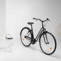 VÉLO DE VILLE ELOPS 100 CADRE BAS NOIR -ProSportif Boutique velo de ville elops 100 cadre bas noir 1