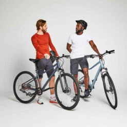 VÉLO TOUT CHEMIN RIVERSIDE 500 BLEU NUIT -ProSportif Boutique velo tout chemin riverside 500 gris rouge 3