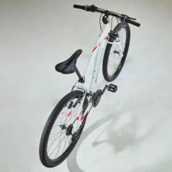 Rockrider VÉLO VTT ST 100 FEMME BLANC ROSE 27,5" -ProSportif Boutique velo vtt st 100 femme blanc rose 275quote 5