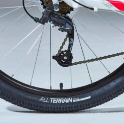 Rockrider VÉLO VTT ST 100 FEMME BLANC ROSE 27,5" -ProSportif Boutique velo vtt st 100 femme blanc rose 275quote 7